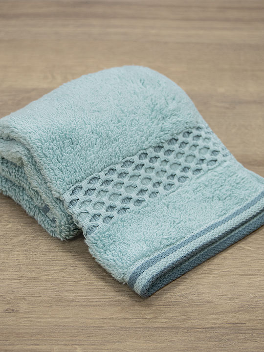 Lino Home Hand Towel Igalo 30x50cm Mint Weight 600gr/m²