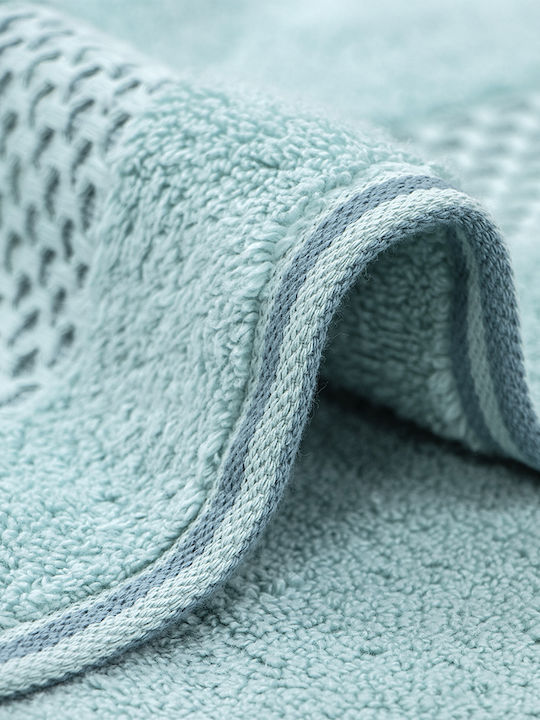 Lino Home Hand Towel Igalo 30x50cm Mint Weight 600gr/m²