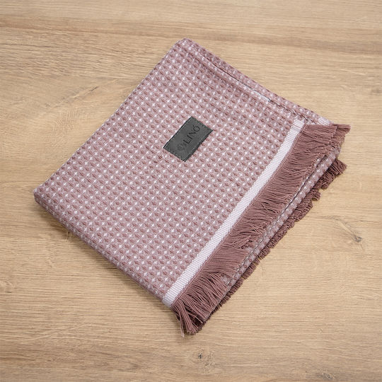 Lino Home Geschirrtuch aus 100% Baumwolle in Lila Farbe 40x60cm