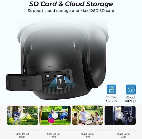 012160139255 IP Surveillance Camera Full HD+ 6MP with Speaker and Lens 3.6mm