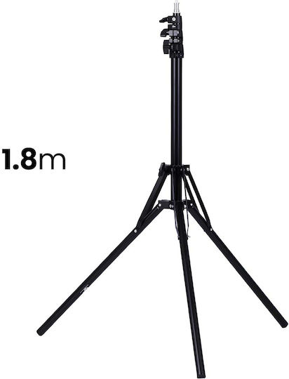 Avizar Verstellbares Teleskopstativ 1,8m Smartphone-Halter Schwarz