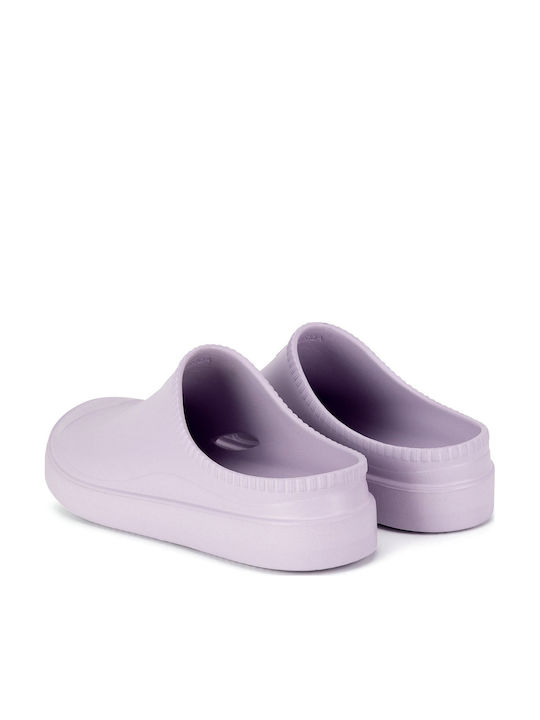 Hunter Damen Clogs Lila