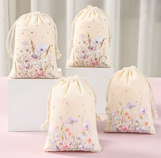 By Queen Ρομαντικό Floral Pastel Bloom Πουγκί Δώρου