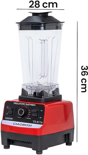 Avizar Blender Cu Cană Din Plastic 2 L 350W Negru TX-8174