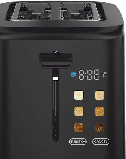 Daewoo Toaster 2 Schlitze 800W Schwarz