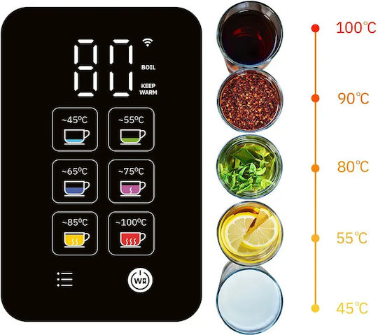 Webber Βραστήρας 1.5lt 1800W Καφέ