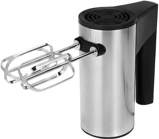 Avizar Elektrischer Mixer 450W 5 Geschwindigkeiten Edelstahl Schneebesen Schwarz Silber