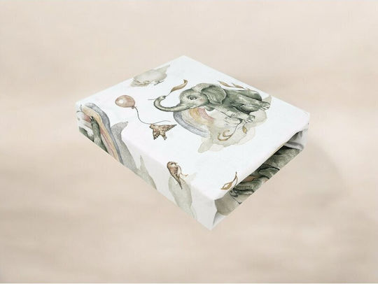 Qmini Baby Bettlaken Für Krippe Baumwolle Angepasst Beige 140x70cm