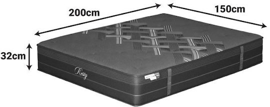 Resty Double Anatomic Saltea 150x200x32cm cu Suprapozabil