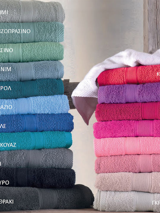 Rythmos Hand Towel Bath Illusion 30x50cm Anthracite Weight 480gr/m²