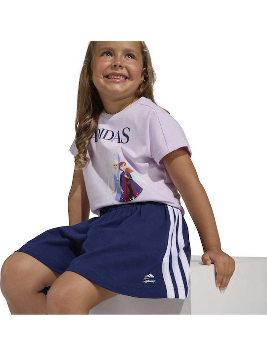 Kinderbekleidungsset mit Shorts Sommer 2Stücke Ice Lavendel Dunkelblau