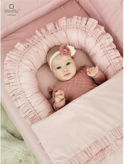 MimiNu Baby Crib Bedding Set 6pcs Powder Pink