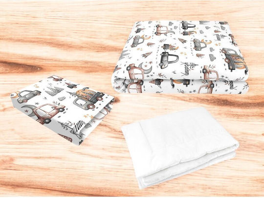 MimiNu Set Für Krippe Grey 3Stück