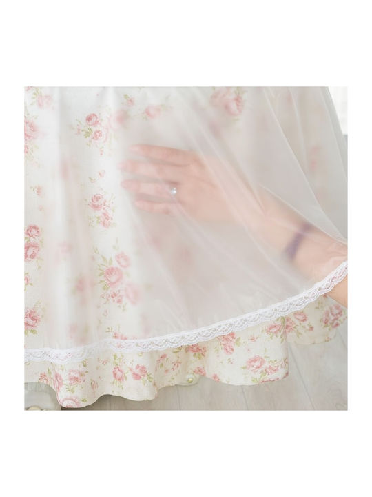 Tablecloth with Lace Stain Resistant Transparent 130x180cm