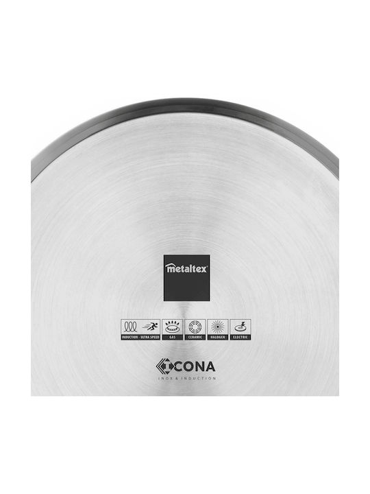 Metaltex Deep Stainless Steel Pot 5lt / 24cm