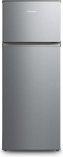 Inventor Double Door Refrigerator 204lt H143xW55xL55cm Silver DP1430SEL