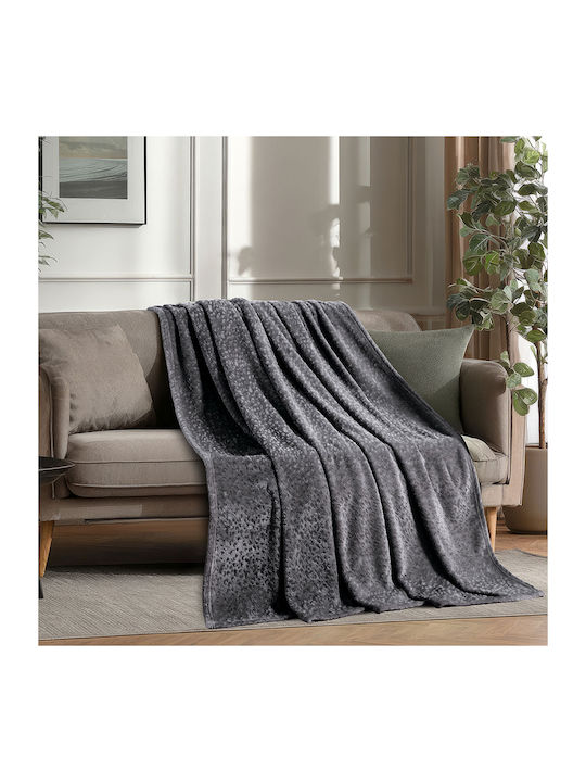 Melinen Ριχτάρι Πολυθρόνας Ζακάρ 130x170εκ. Dark Grey