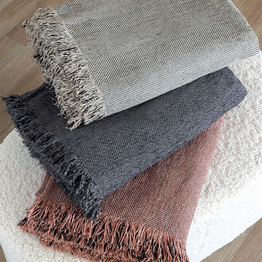 Palamaiki Dora Four-Seater Sofa Throw Chenille 180x320cm Pink
