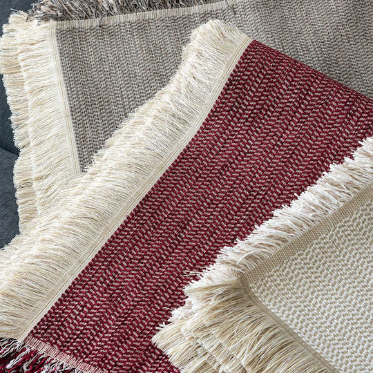 Palamaiki Niki Ριχτάρι Πολυθρόνας Chenille 180x180εκ. Bordo