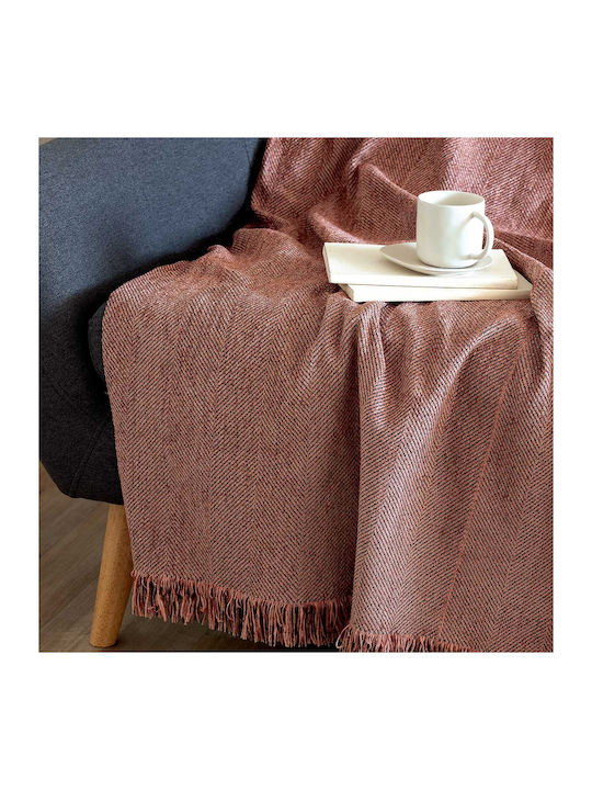 Palamaiki Dora Ριχτάρι Τετραθέσιου Καναπέ Chenille 180x320εκ. Pink