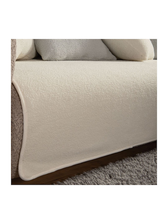 Nef-Nef Homeware Ριχτάρι Διθέσιου Καναπέ Γούνινο 180x250εκ. Ecru
