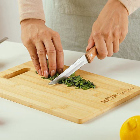 Nava Rectangular Wooden Chopping Board Beige 28x20cm
