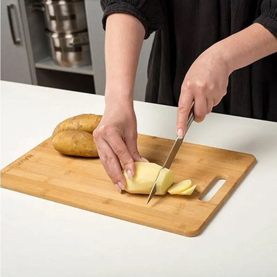 Nava Rectangular Wooden Chopping Board Beige 28x20cm