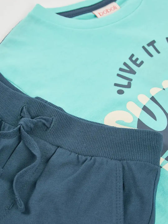Kids Clothing Set with Shorts Summer 2 Pieces Blue