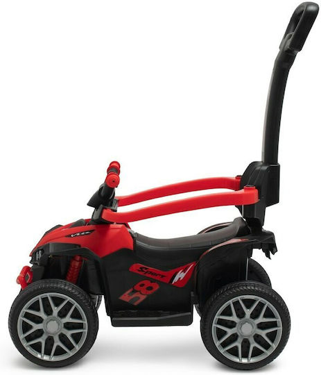 BabyMix Mega Prime Mașină Ride On Cu Mâner Pentru Părinți Pentru 12+ Luni Cu Sunete Roșie