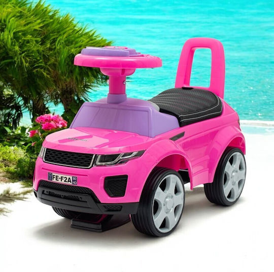 BabyMix Pink Ride On Car for 12+ Months