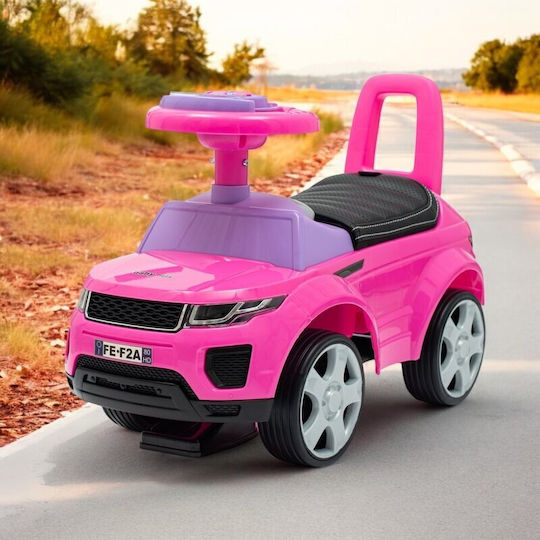 BabyMix Pink Ride On Car for 12+ Months