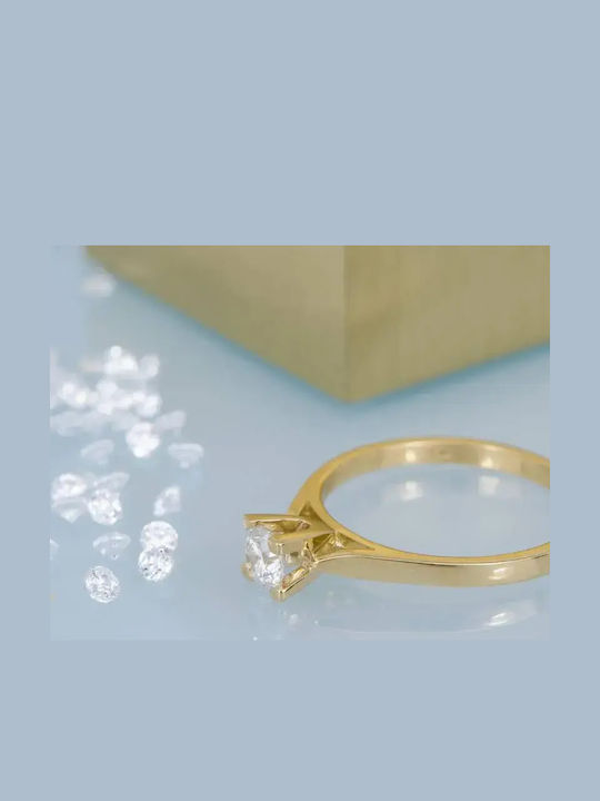 Single Stone from Gold 18K with Diamond