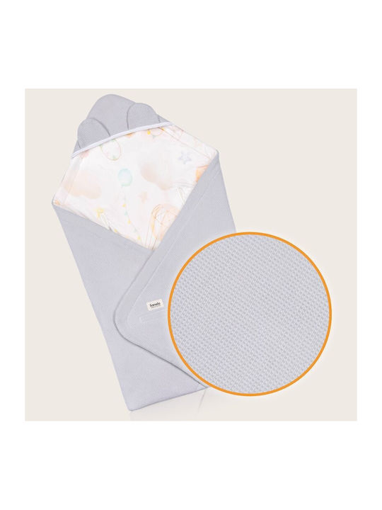 Lionelo Pătură Pepinieră Swaddling pături 100% bumbac Albastru 90x90cm