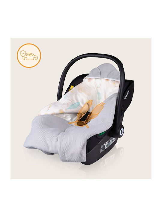 Lionelo Pătură Pepinieră Swaddling pături 100% bumbac Albastru 90x90cm