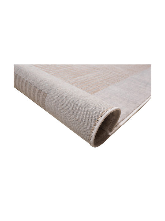 Klonaras Set Modern Schlafzimmer-Teppichsets Samt Beige White 2004899 3Stück