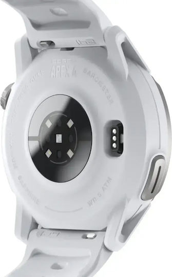 Coros Apex 4 Titan 42mm Wasserdicht Smartwatch mit Pulsmesser (Weiß)