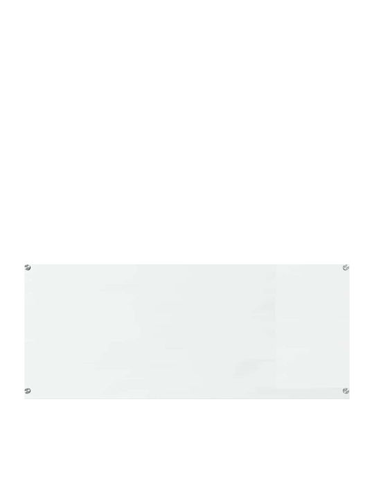 vidaXL Spătar Rectangular Din Sticlă Albă 120x40cm 3415485 2 Bucăți