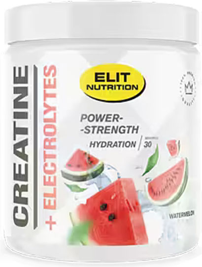 Elit Nutrition Creatine + Electrolytes Μονοϋδρική Κρεατίνη Raspberry 270gr