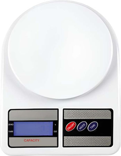 Cântar de Bucătărie Digital Avizar 10 Kg Greutate Maximă Ecran Lcd Hd Funcții Tare Alb