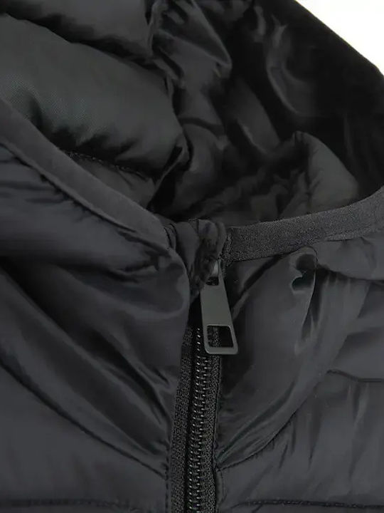 Kids Casual Coat with Hood Black