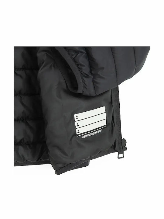 Kids Casual Coat with Hood Black