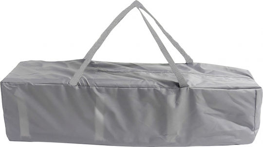 Παρκοκρέβατο 2 Επιπέδων με Στρώμα Γκρι 125x65cm