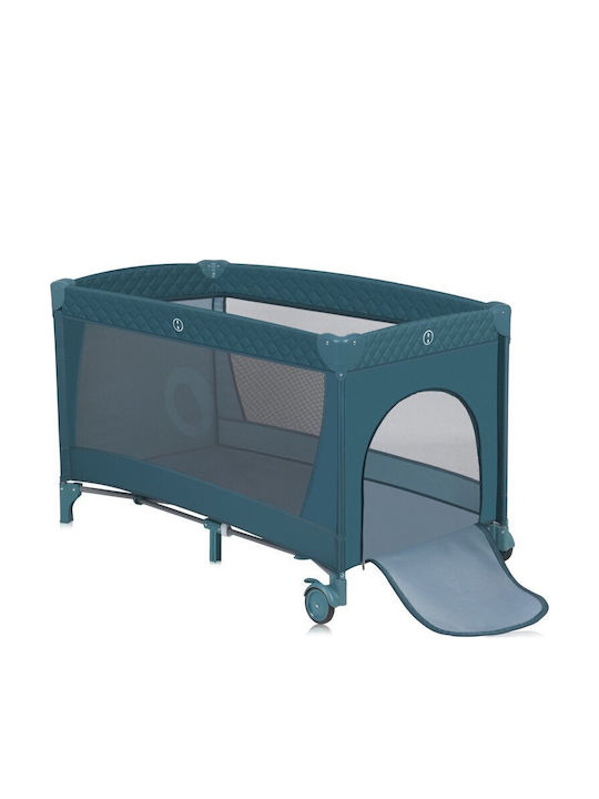 Lionelo Flower Loc de joacă 2 Nivele cu Schimbător & Saltea Verde 60x120cm