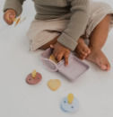 Bibs Pacifier Case Made of Ecru Plastic