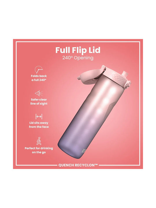 Ion8 Quench Water Bottle Plastic Bike 1000ml Pink