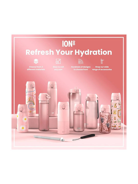 Ion8 Quench Water Bottle Plastic Bike 1000ml Pink