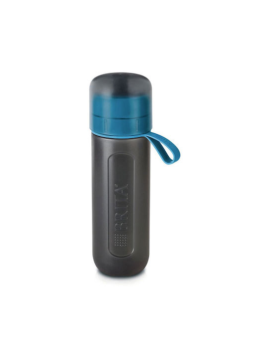 Brita Active Αθλητικό Παγούρι Πλαστικό με Καλαμάκι και Φίλτρο 600ml Μπλε