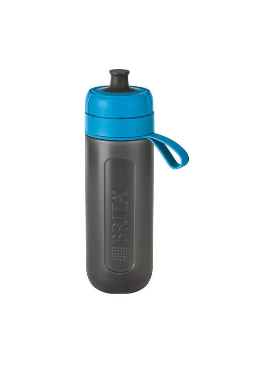 Brita Active Αθλητικό Παγούρι Πλαστικό με Καλαμάκι και Φίλτρο 600ml Μπλε