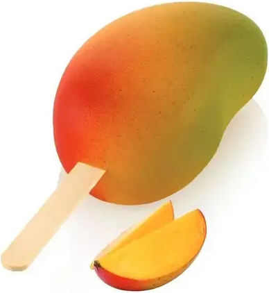 Silikomart Silicone Ice Cream & Ice Lolly Baking Pan Mango 8.2x5.4x4.3cm 2pcs