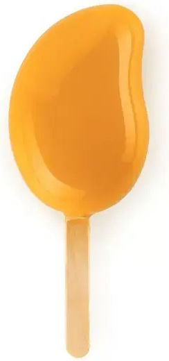Silikomart Silicone Ice Cream & Ice Lolly Baking Pan Mango 8.2x5.4x4.3cm 2pcs